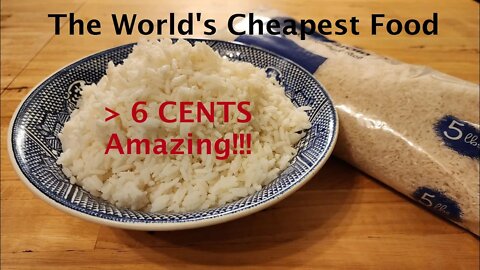 The World’s Cheapest Food – How to Cook Long Grain Rice – Save Money – The Hillbilly Kitchen