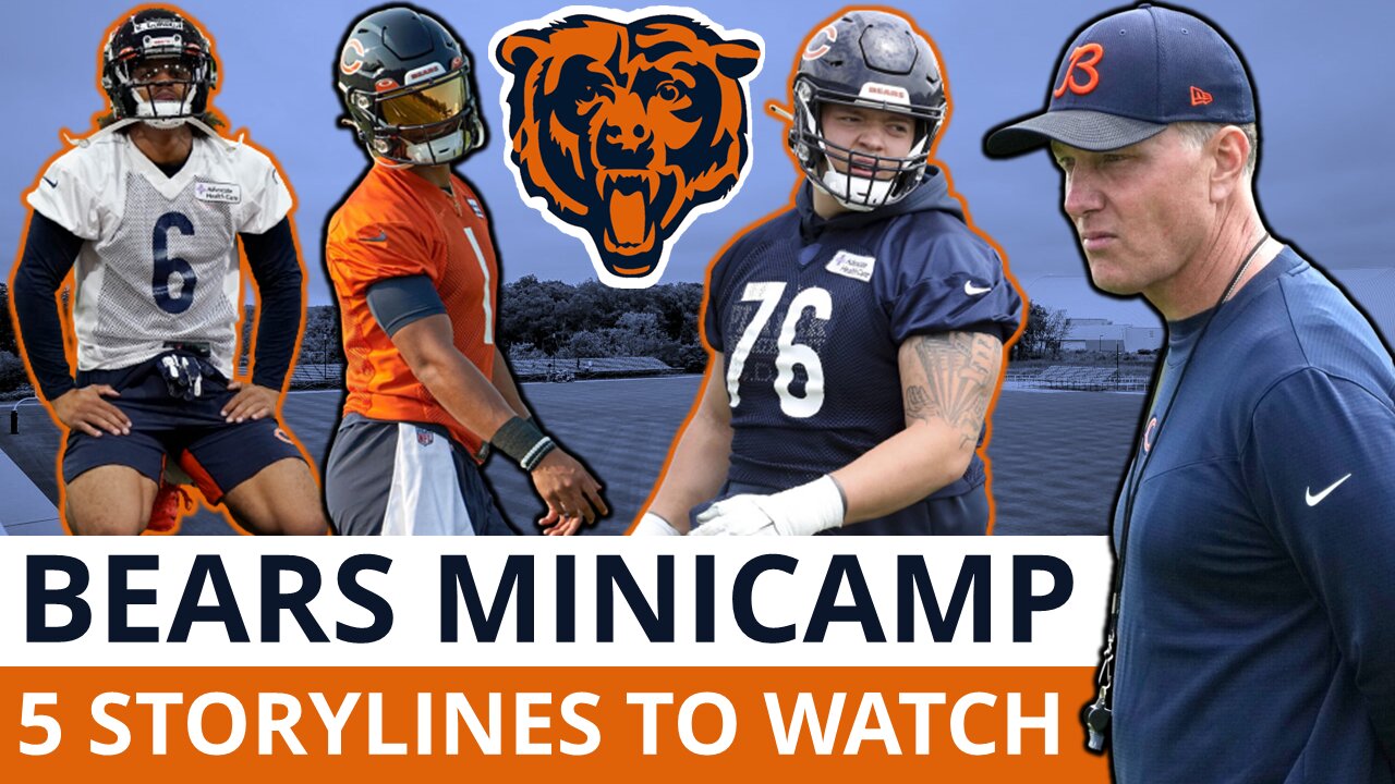 Chicago Bears Minicamp Preview 5 Storylines To Watch Led By Justin