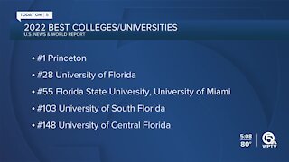 Florida universities top higher education rankings