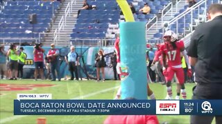 Date set for 2022 RoofClaim.com Boca Raton Bowl