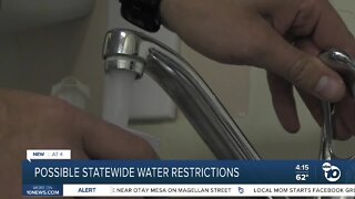 Possible statewide water restrictions