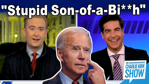 Peter Doocy Reacts on LIVE TV to Joe Biden Calling Him a "Stupid Son of a Bi**h"