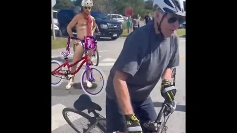Joe Biden Falls Down On Bike In Delaware