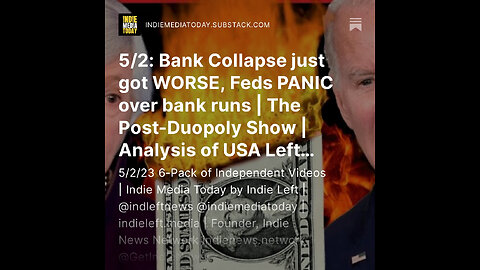 5/2: Bank Collapse just got WORSE, Feds PANIC over bank runs | The Post-Duopoly Show +