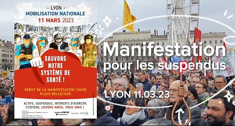 Manifestation pour les suspendus - Lyon 11.03.23