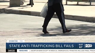 Bill increasing penalties for human trafficking fails to pass