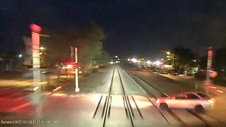 Surveillance video of Brightline crash