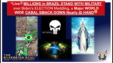 Live🚨MILLIONS in BRAZIL STAND WITH MILITARY over Biden’s ELECTION Meddling, CABAL SMACK DOWN Coming🤩