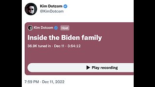 Report on the Biden Laptop: Twitter Space w/ Kim Dotcom