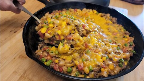 Shipwreck Skillet Casserole – Cheap 1 Pot Dinner in 30 Minutes – Hard Times – The Hillbilly Kitchen