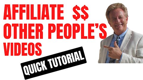 How to Earn Affiliate Commissions Using Other People's Videos