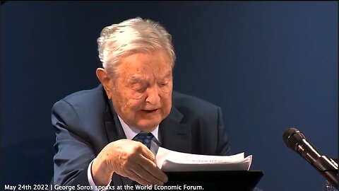 George Soros | "AI Is Particularly Good At Producing Instruments of Control That Help Repressive Regimes And Endanger Repressive Societies. COVID-19 Also Helped Legitimize Instruments of Control." (May 24th 2022 | World Economic Forum)