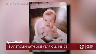 Deputies searching for stolen vehicle with 1-year-old girl inside