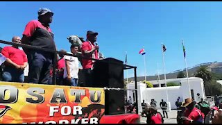 SOUTH AFRICA - Cape Town - Cosatu March (Video) (aqW)