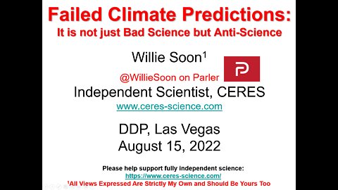 Failed Climate Predictions - Willie Soon, PhD