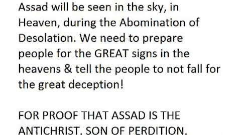 RED ALERT: STRONG DELUSION REVEALED: ANTICHRIST TO BE SEEN IN HEAVEN