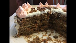 How To Make Carrot Cake From Scratch/Carrot Cake Butter Cream Cheese Frosting