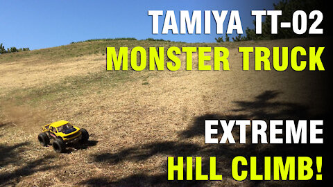 Tamiya TT-02 Extreme Hill Climb!
