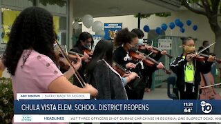 Elementary schools in Chula Vista welcome students back