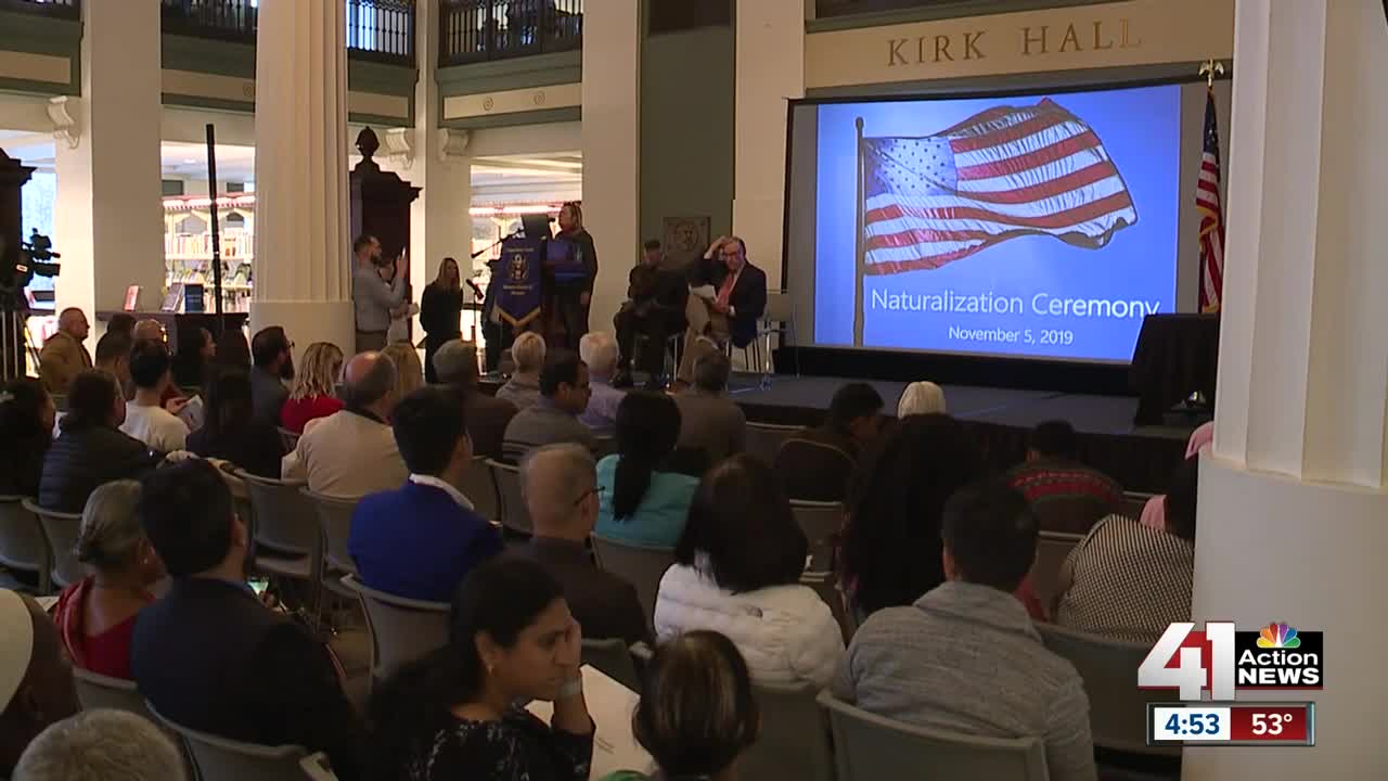 Kansas City Public Library hosts naturalization ceremony for newest U.S. citizens