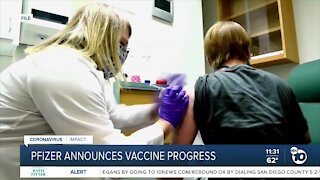 Pfizer announces COVID-19 vaccine progress