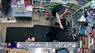 Caught on camera: Livonia clerk assaulted by armed thief