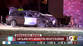 Driver slams into Arlington Heights business