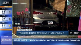 Car crashes into restaurant