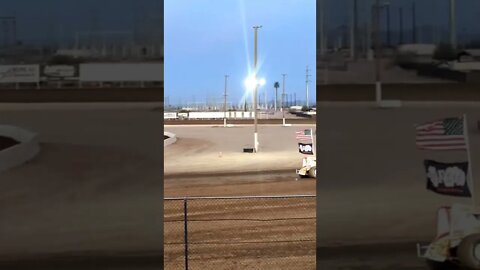 Standing for The National Anthem at the Arizona Speedway