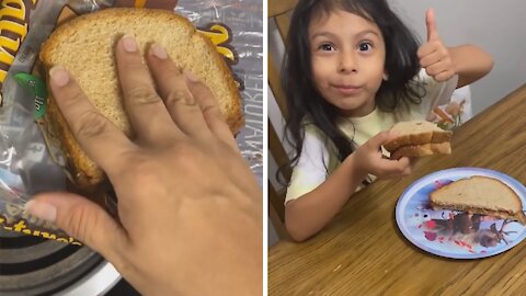 Tricking kids into eating end slices from loaf of bread