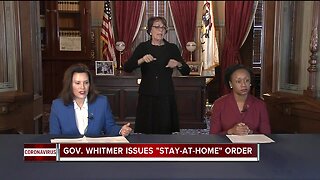 Governor Whitmer issues stay-at-home order for Michigan residents