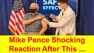 Mike Pence reaction to the COVID Vaccine