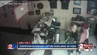 Downtown business captures burglaries on video