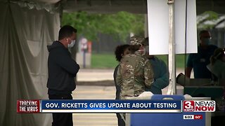 Gov. Ricketts gives update about COVID testing