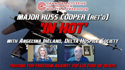 Major Russ Cooper (Ret'd) "In Hot" with Angelina Ireland, Delta Hospice Society