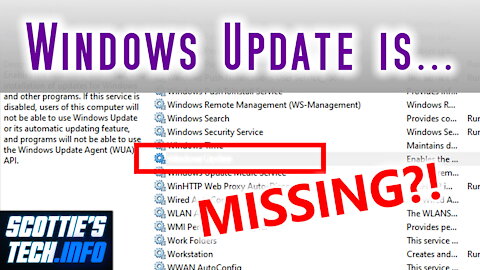Windows Update is MISSING? Fix it for good!