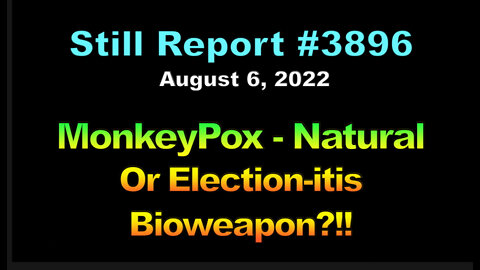 MonkeyPox - Natural Or An Electionitis Bioweapon? 3896