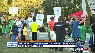 Hundreds oppose Howard County schools redistricting