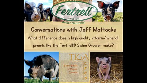 What Difference Does a High Quality Vitamin/Mineral Premix Like the Fertrell® Swine Grower Make?