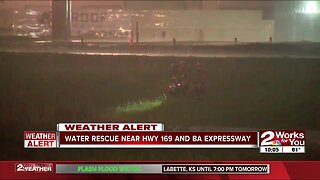 Water rescue near Highway 169, BA Expressway
