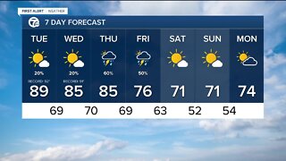 Metro Detroit Forecast: The heat and humidity continues this week