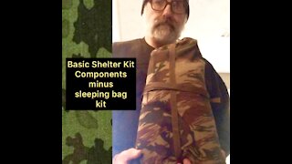 Survival / Camping Basic Tarp Shelter Kit Example