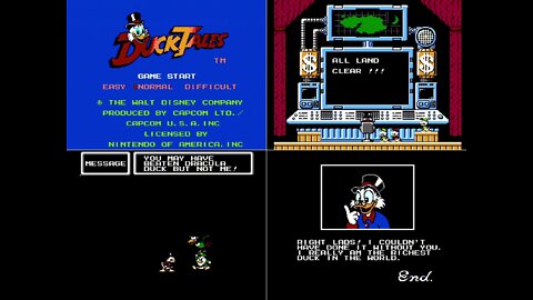 Nintendo Entertainment System (NES) :: DuckTales [Disney's] :: Full Walkthrough + Credits