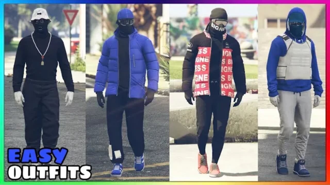 4 Easy Male Outfits To Make #12 (GTA Online)