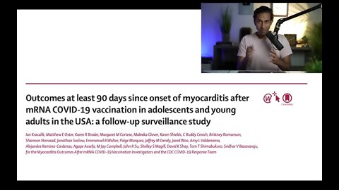 Dr. Vinay Prasad on new Lancet paper: Vaxx induced myocarditis not rare, not mild, not transient