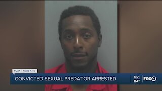 Registered sex offender back in custody
