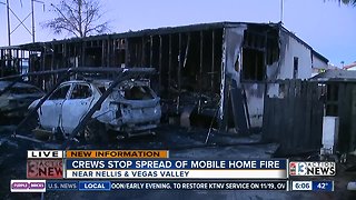 Mobile home total loss after fire