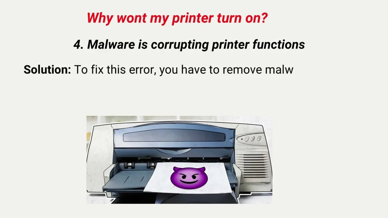 fix if a printer Won't turn On [4 Easy Steps] Brother , Epson]