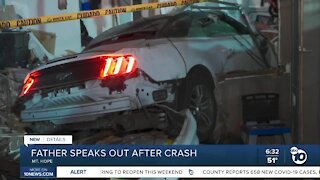 Father talks about crash that sent kids to hospital
