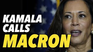 Kamala takes over for Joe, calls French President Macron